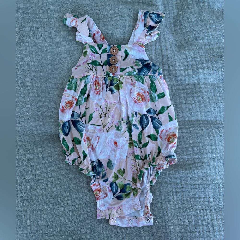 Posh Peanut bamboo snap dress / onesie